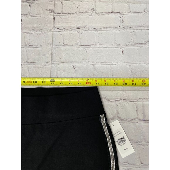 NWT FTF Fashion To Figure Women Pull On Ponte Pants Size 1 Black B327 -27 - Picture 4 of 16